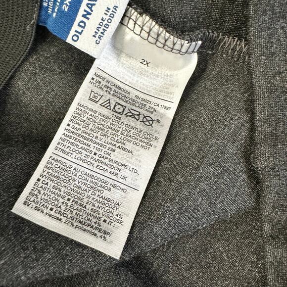 Old Navy Womens size 2X Extra High Rise Skinny Ponte Knit Pants Slit Gray - Picture 9 of 10